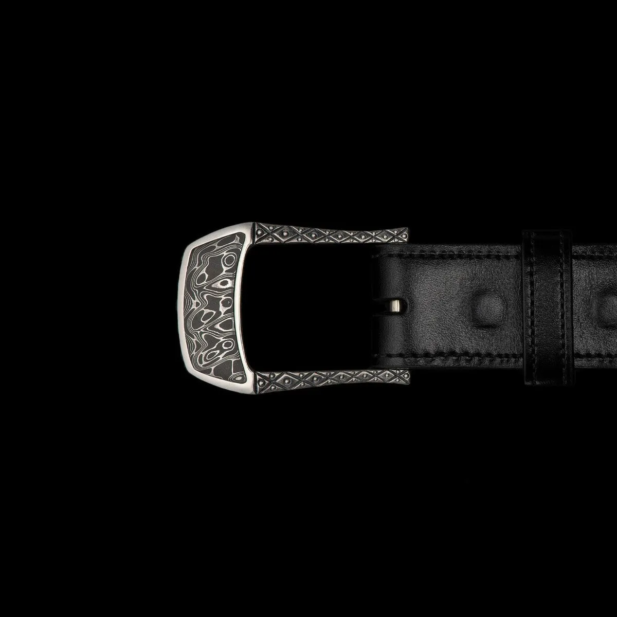 Buckle 3 Damascus Belt Buckle - BKL3 DAM