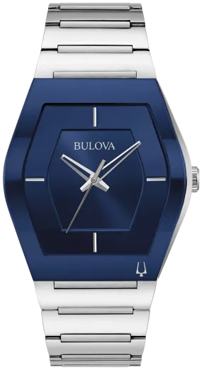 Bulova Gemini Blue Dial Men Watch 96A258