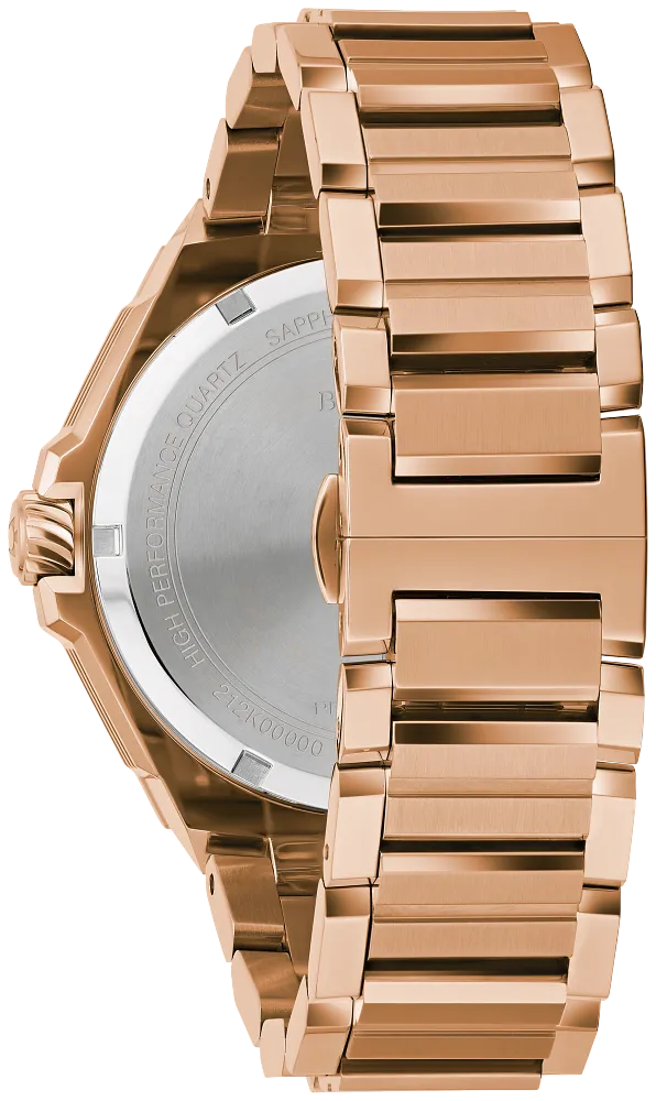 Bulova Precisionist Series X Rose Gold Tone Watch 97D129