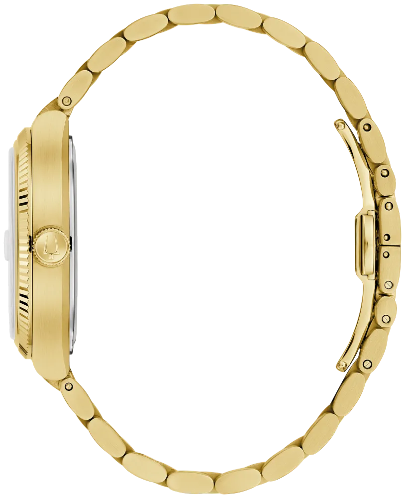 Bulova Super Seville Gold Tone Mens Watch 97B223