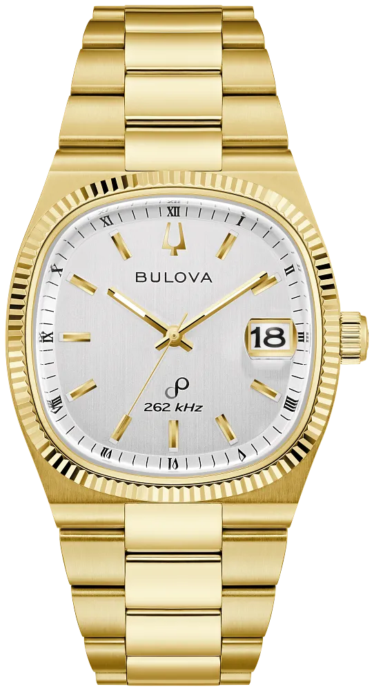 Bulova Super Seville Gold Tone Mens Watch 97B223