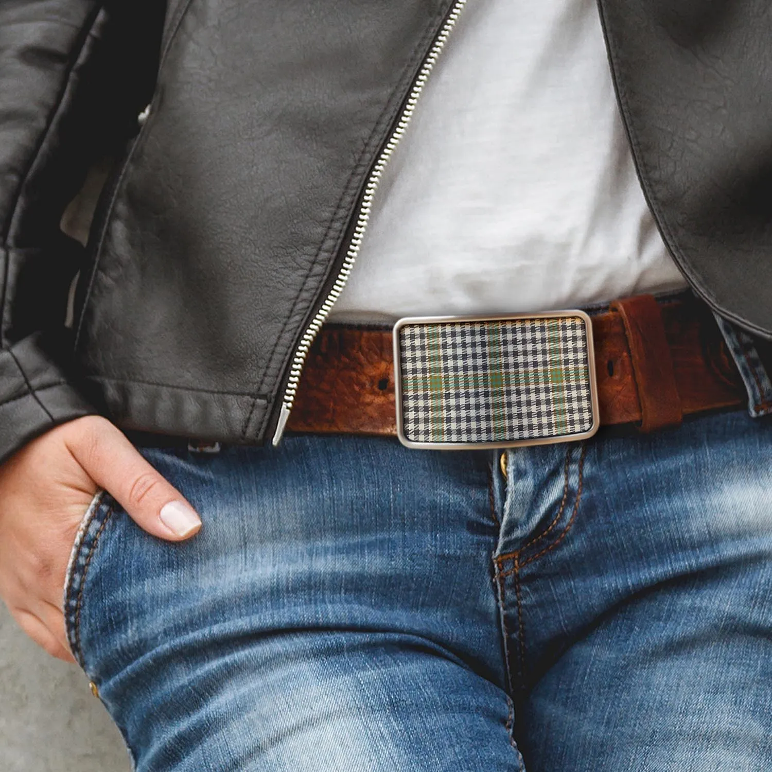 Burns Check Tartan Belt Buckles