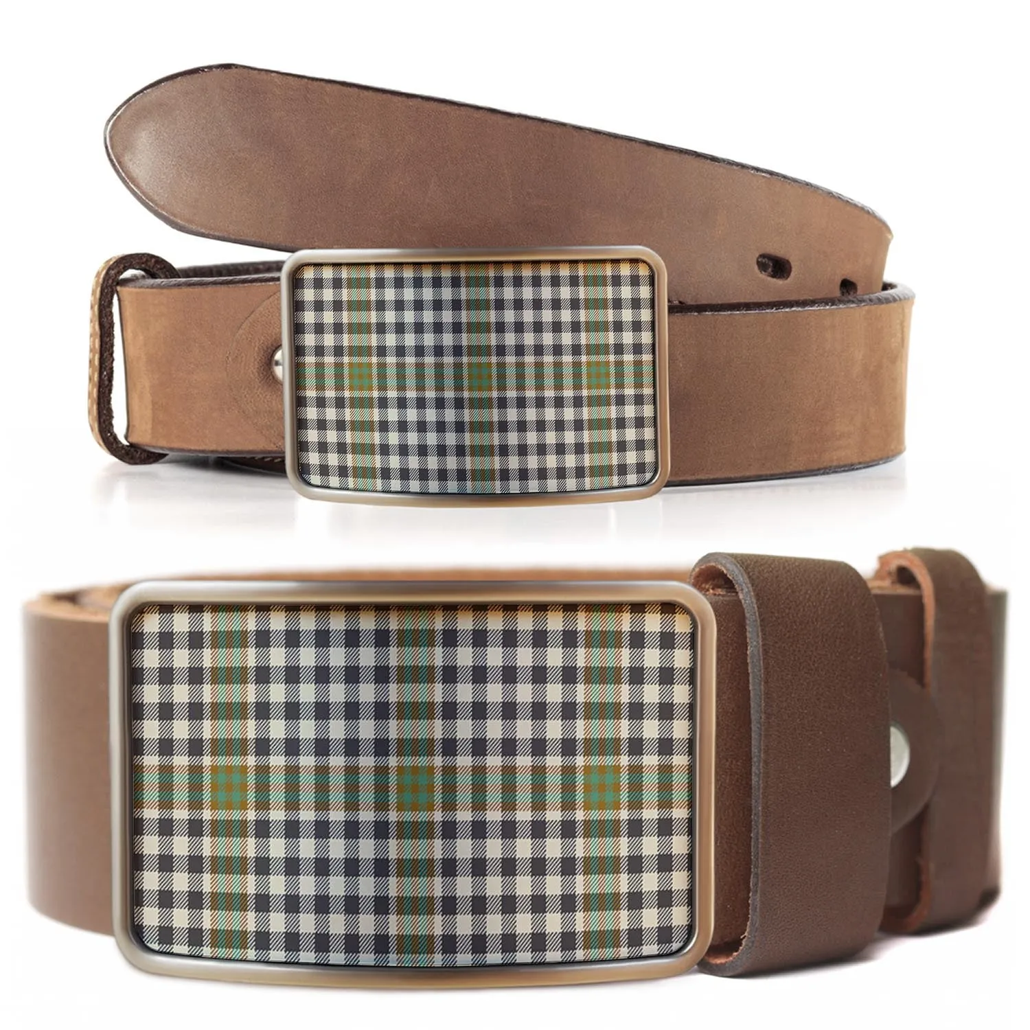 Burns Check Tartan Belt Buckles