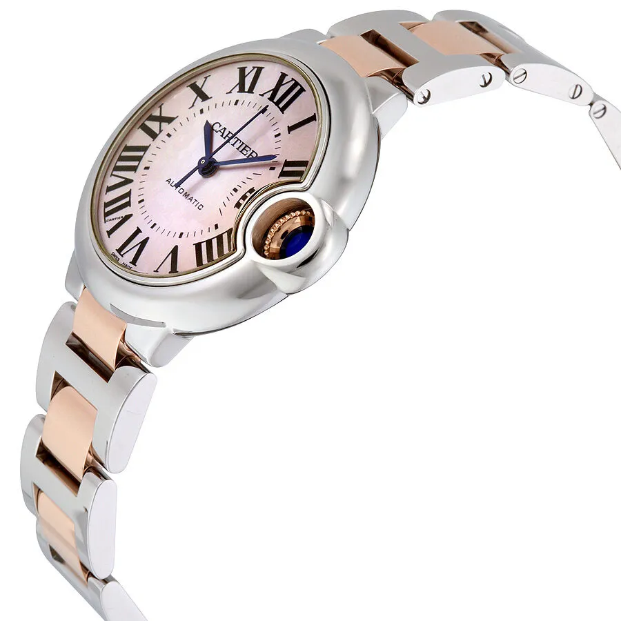 Cartier Ballon Bleu Mother of Pearl Automatic Ladies Watch W6920098