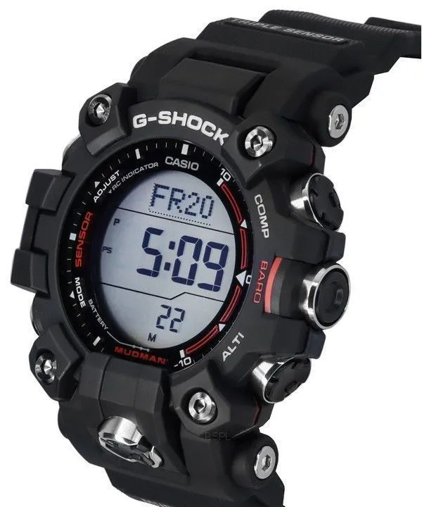 Casio G-Shock Mudman Master Of G-Land Digital Resin Strap Solar GW-9500-1 200M Men's Watch