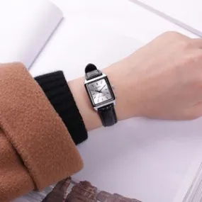 Casio Women Analogue Quartz Stainless Steel Black Leather Watch | LTP-V007L-7E1 - A03
