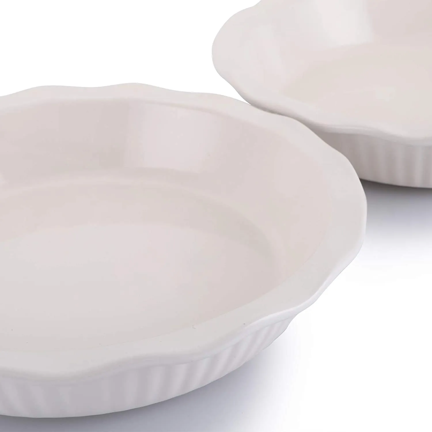 Ceramic Pie Dish for Baking, 9 Inches/ 47OZ Set of 2