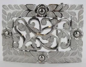 Charro 4 Flower Design Buckle