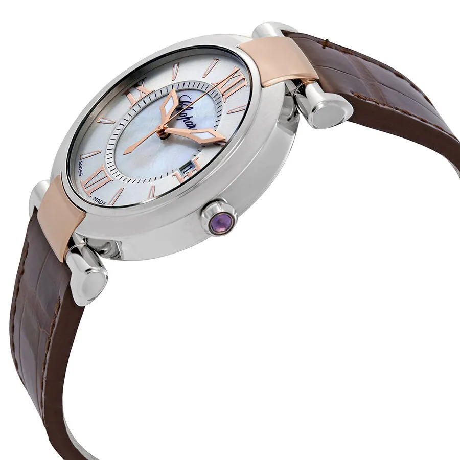 Chopard Imperiale Mother of Pearl Dial Leather Ladies Watch 388532-6001-BR