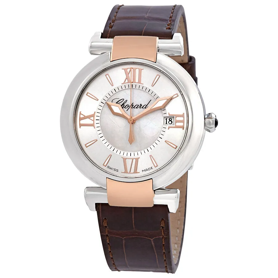 Chopard Imperiale Mother of Pearl Dial Leather Ladies Watch 388532-6001-BR