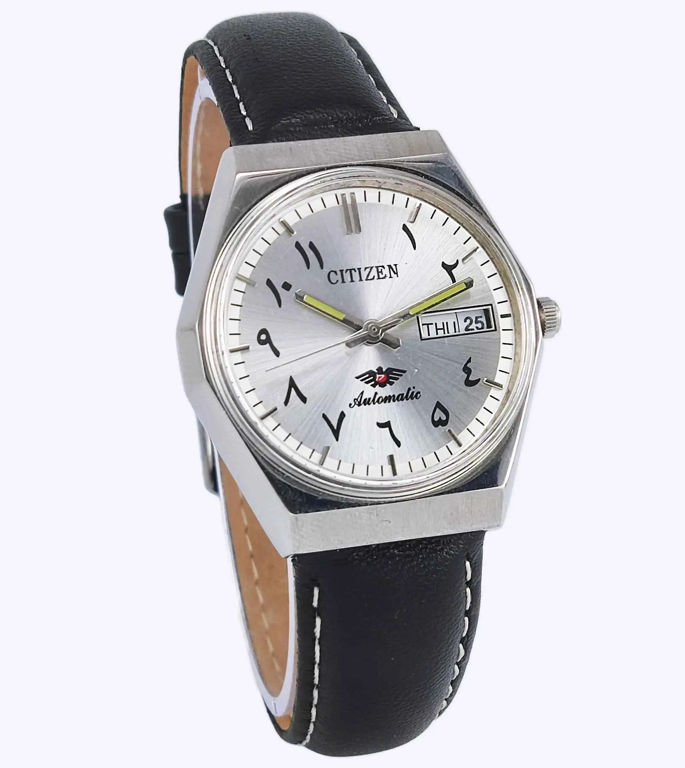 Citizen Automatic 8200A Silver Dial 21 Jewels Day Date Men's Mechanical Watch