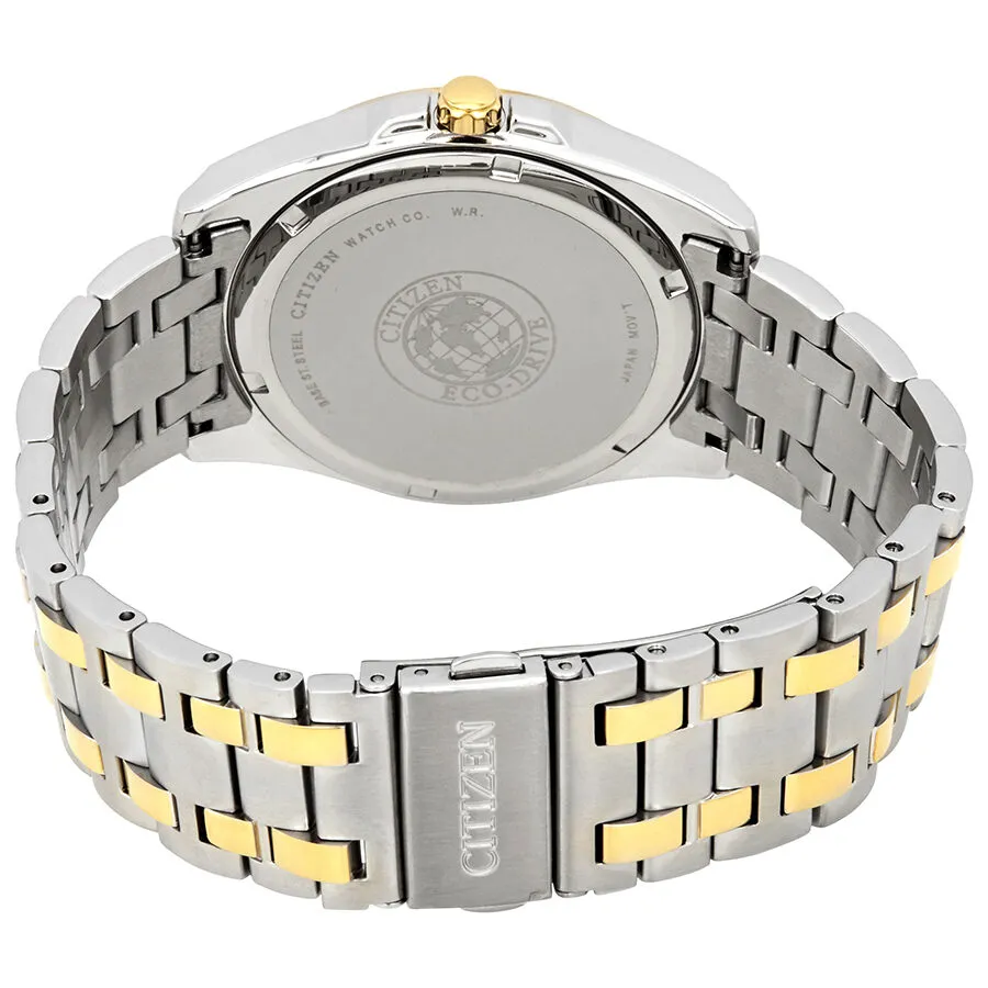 Citizen Corso Diamond Black Dial Two-tone Men's Watch BM7107-50E