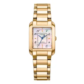 Citizen Eco-Drive 21.5 mm Size Mother of Pearl Dial Women Analog Watch - EW5603-89Y