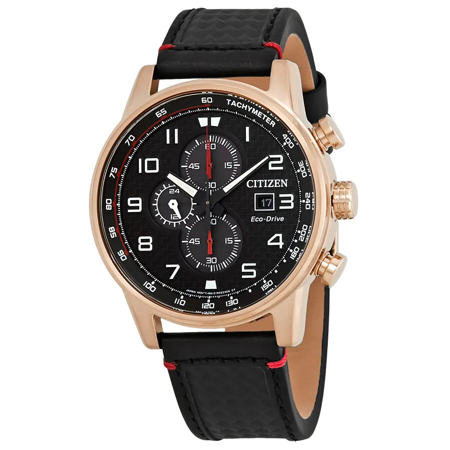 Citizen Primo Chronograph Black Dial Men's Watch CA0683-08E