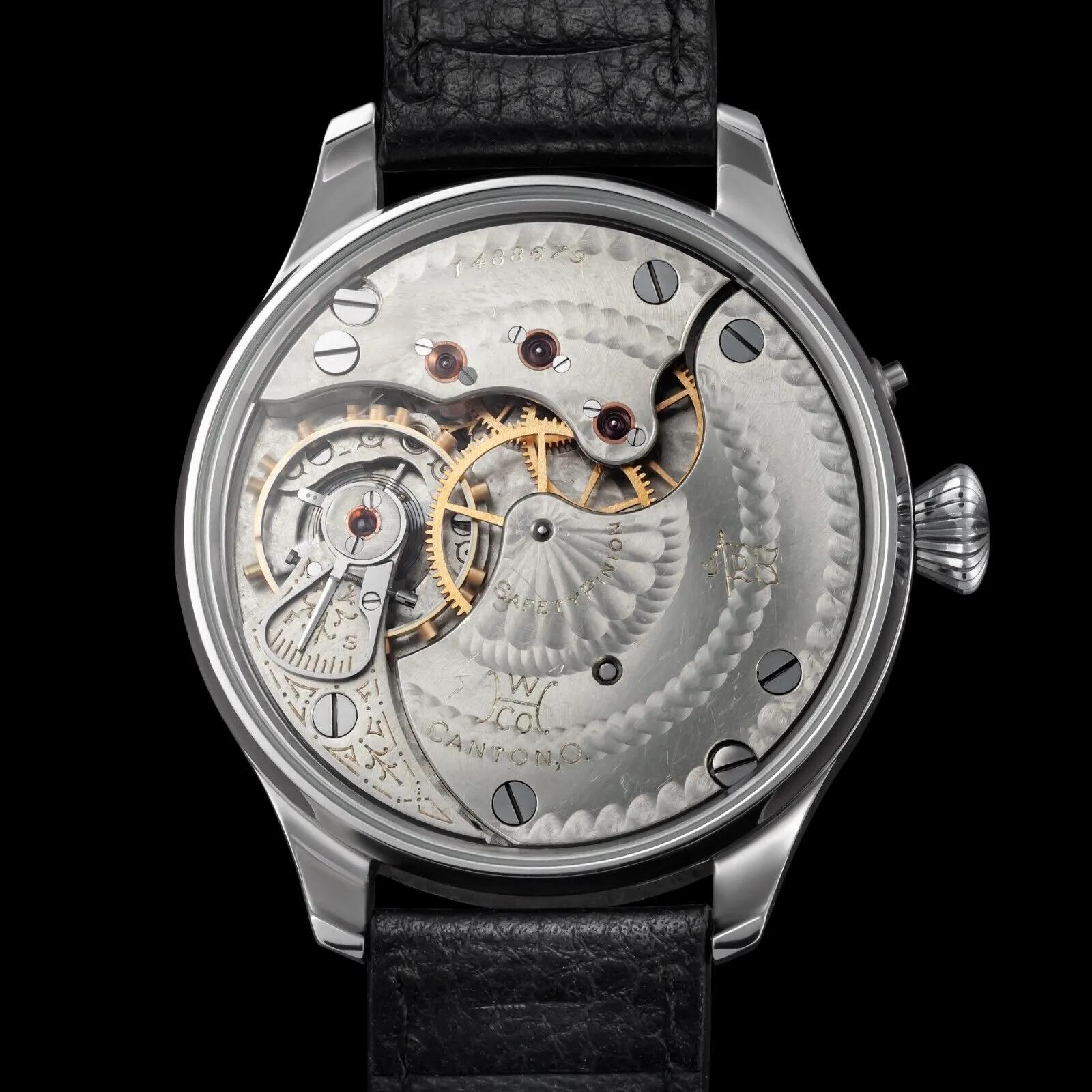 CLASSIC Men's Artisan Wristwatch fits Vintage 1900 HAMPDEN Watch Co. Mechanical Movement