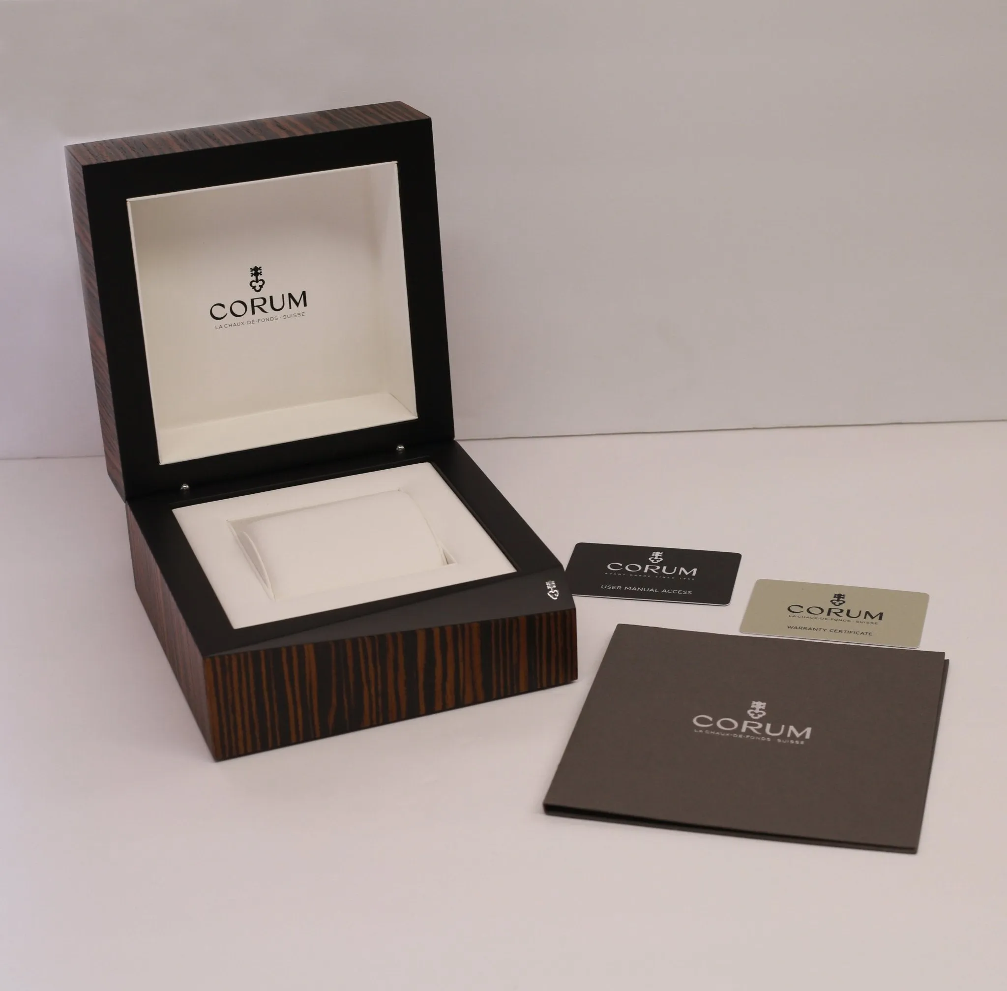 Corum Golden Bridge 43 Baguette 18K White Gold Manual Wind Men's Watch B113/03253