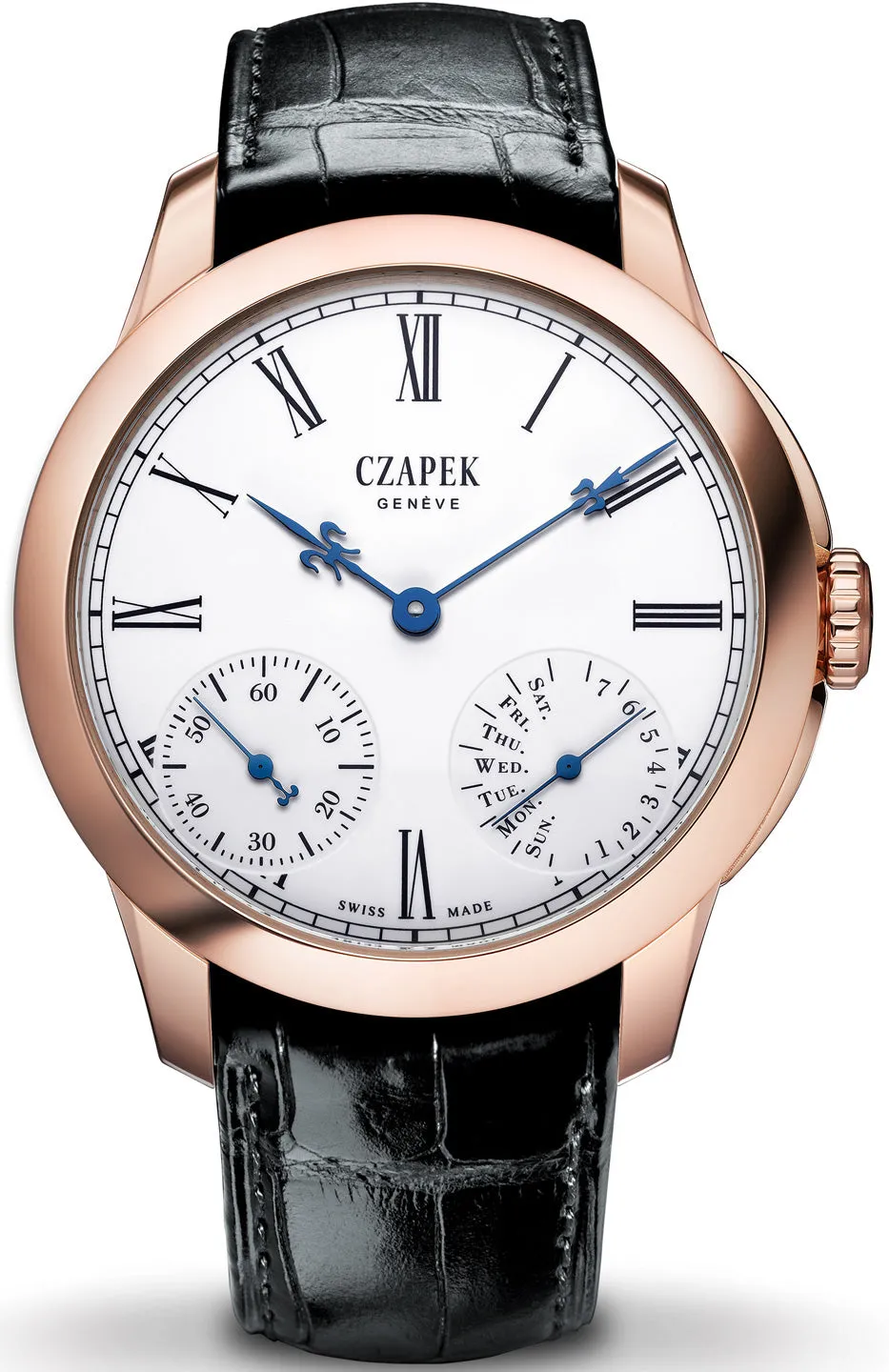 Czapek Watch Quai des Bergues Guilloche Ricochet Gold No.33S Limited Edition