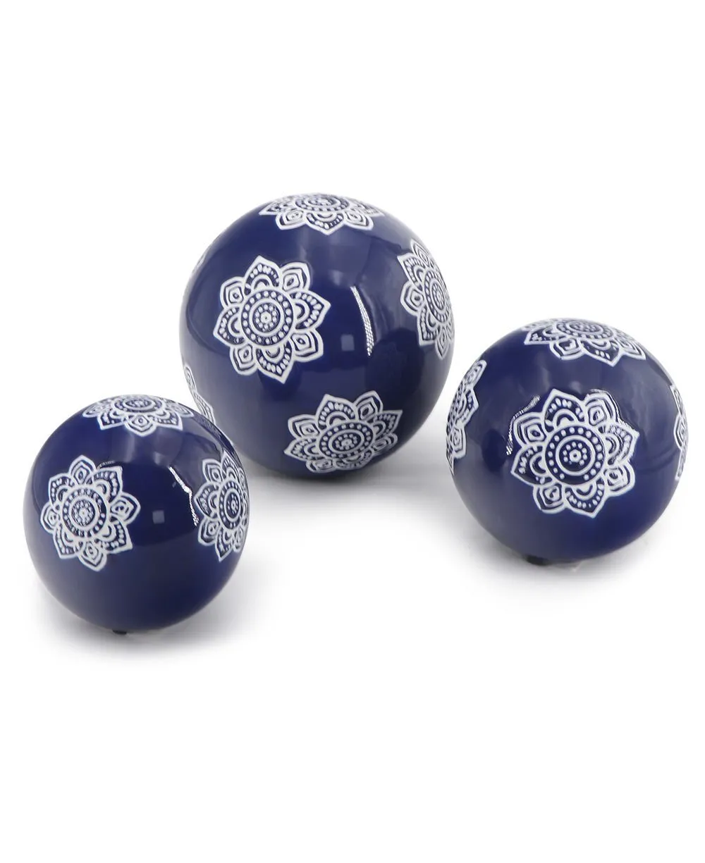 Decorative Lotus Mandalas Spheres Home Accent