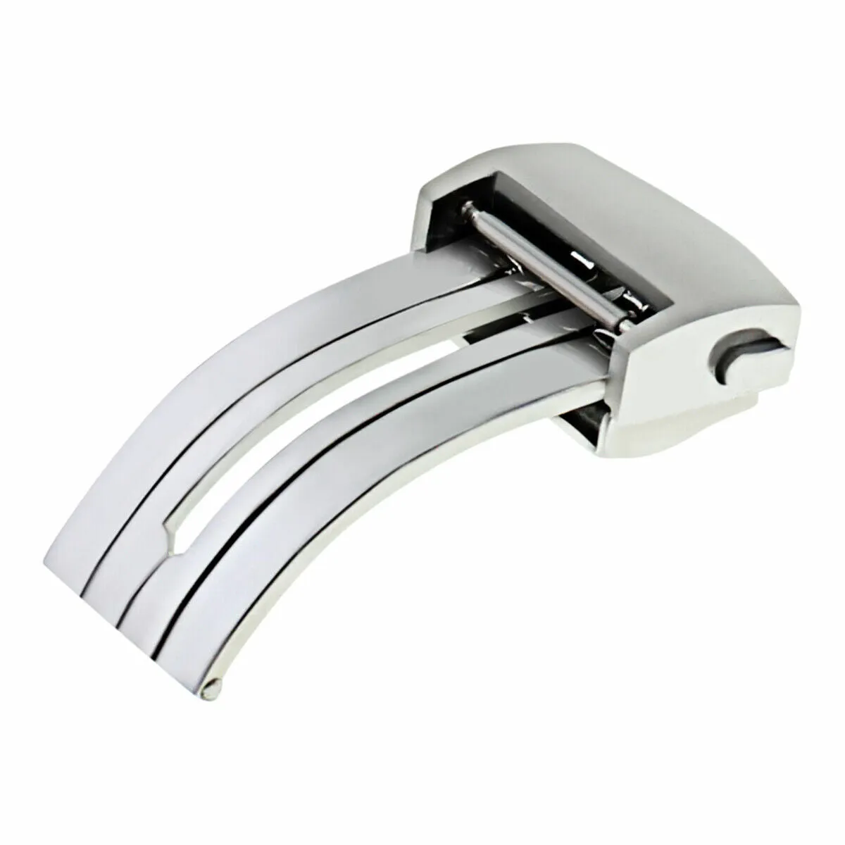 DEPLOYMENT BRUSH CLASP LEATHER STRAP BAND BUCKLE FOR TAG HEUER WATCH FIT FC5014