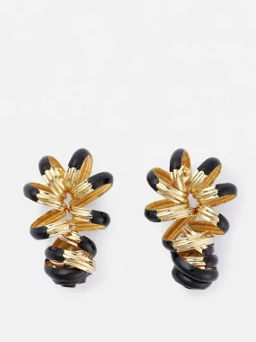 Doodle enamel earrings