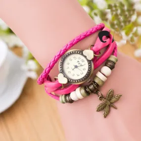 Dragonfly Decorate Multilayer Watch