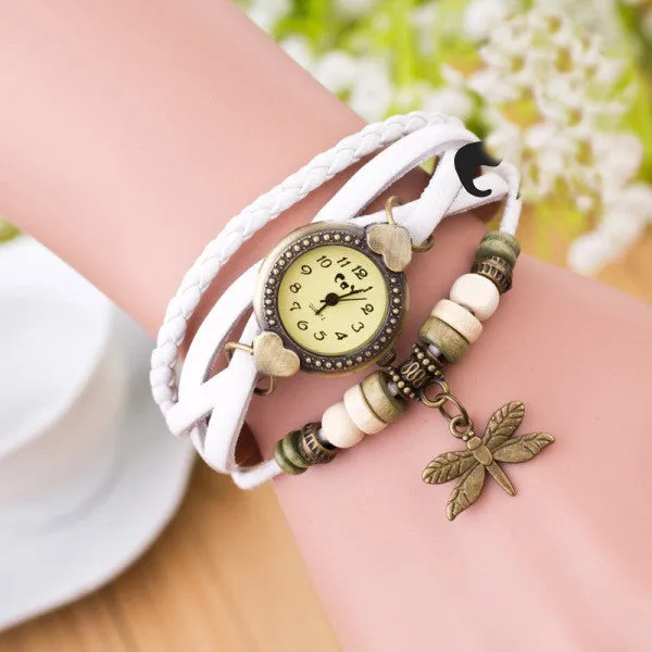 Dragonfly Decorate Multilayer Watch