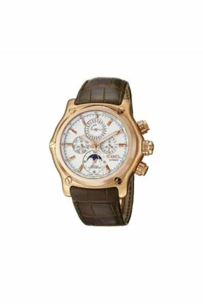 ebel 1911 btr perpetual calendar chronograph 44.5mm 18k rose gold men's watch