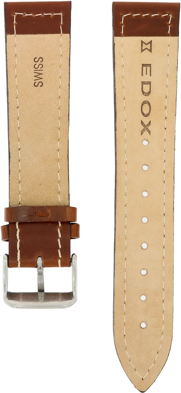 Edox Brown Leather Strap 23mm