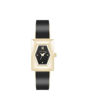 Faceted Case Bangle Watch