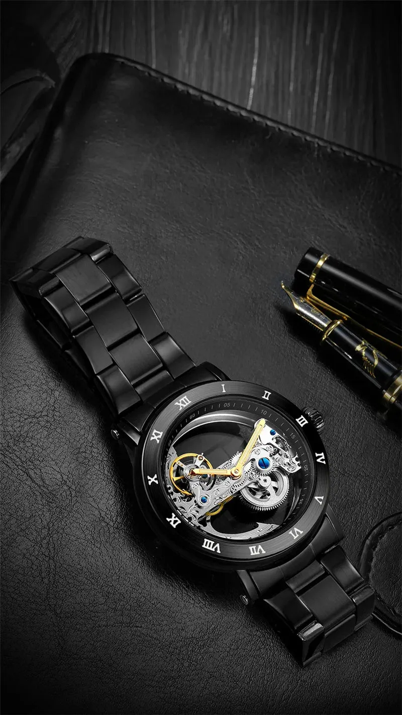 Forsining 208S Men's Leather Waterproof Watch