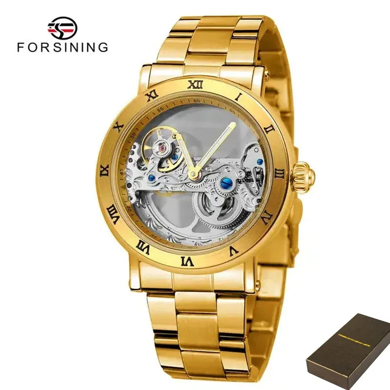 Forsining 208S Men's Leather Waterproof Watch