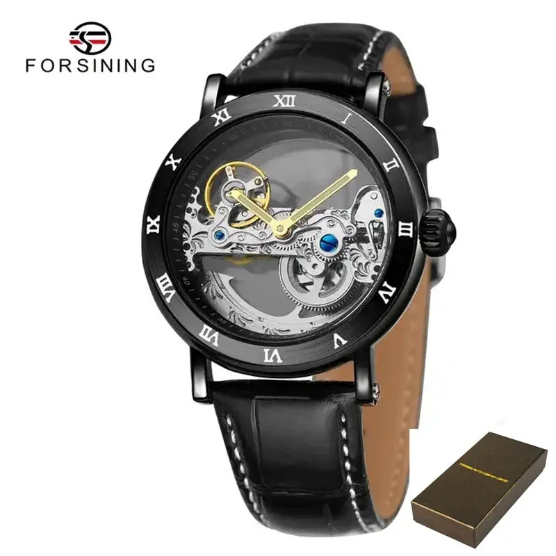 Forsining 208S Men's Leather Waterproof Watch