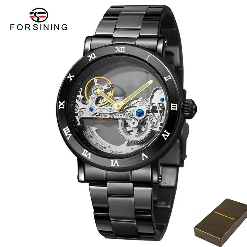 Forsining 208S Men's Leather Waterproof Watch