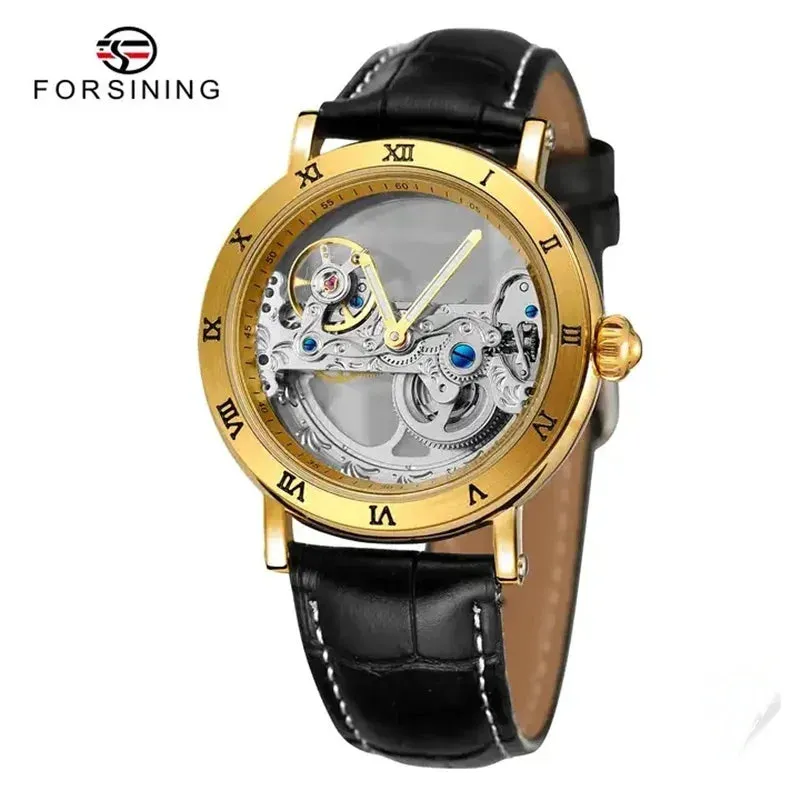 Forsining 208S Men's Leather Waterproof Watch