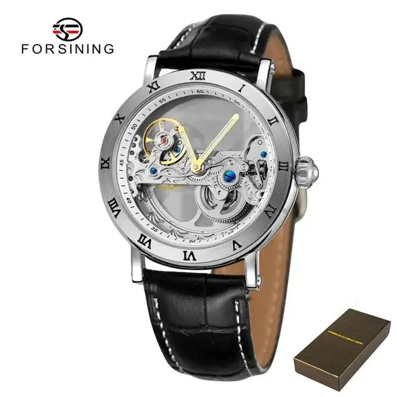Forsining 208S Men's Leather Waterproof Watch