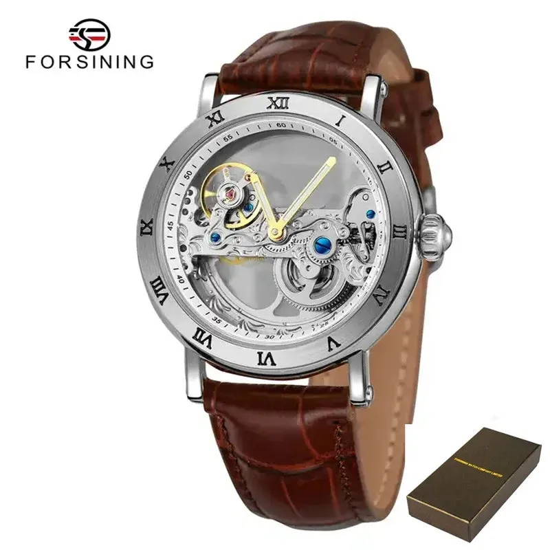Forsining 208S Men's Leather Waterproof Watch