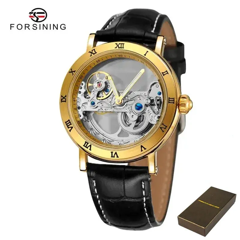 Forsining 208S Men's Leather Waterproof Watch