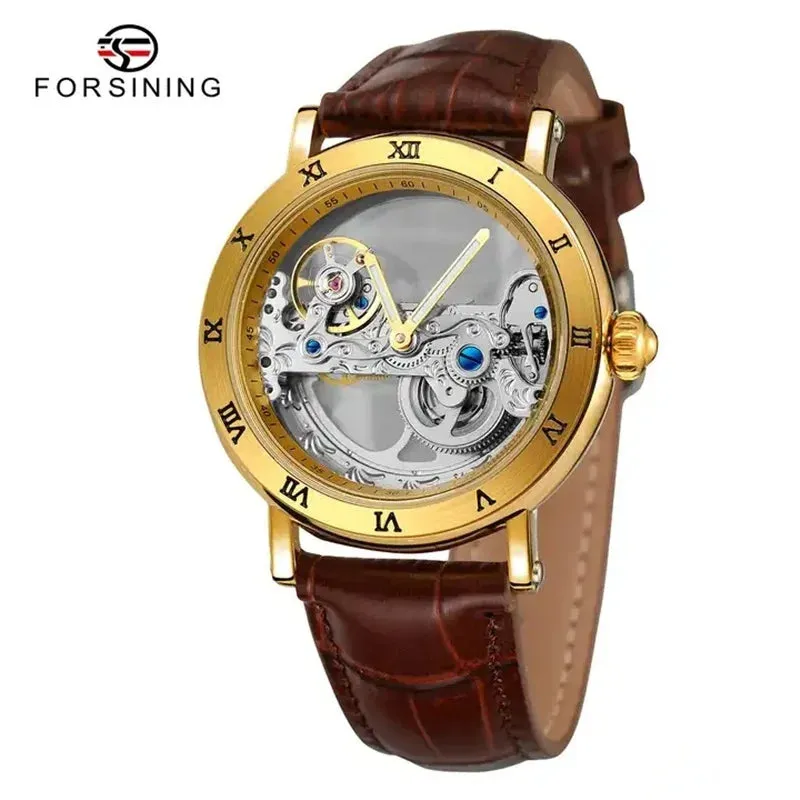 Forsining 208S Men's Leather Waterproof Watch