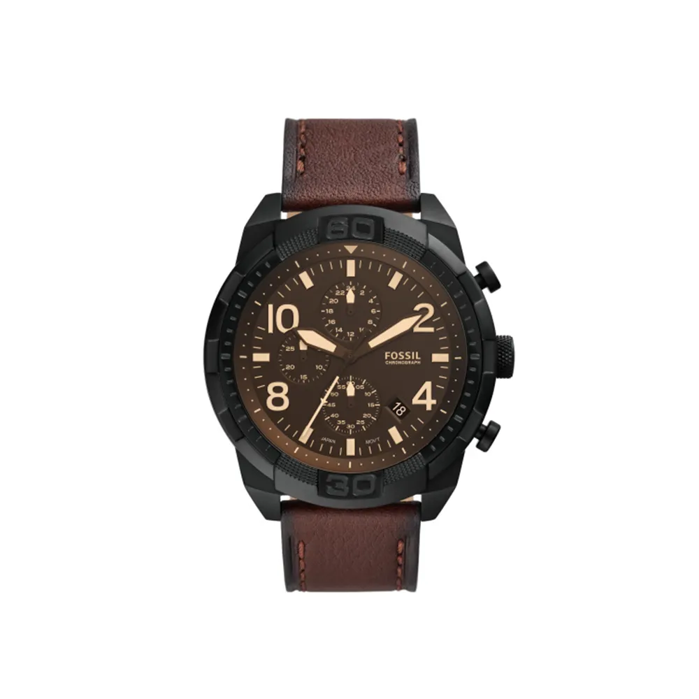 Fossil Bronson Men's Watch with Stainless Steel Bracelet or Genuine Leather Band