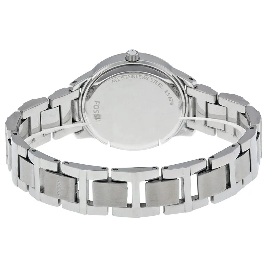 Fossil Glitz White Dial Stainless Steel Ladies Watch ES2362