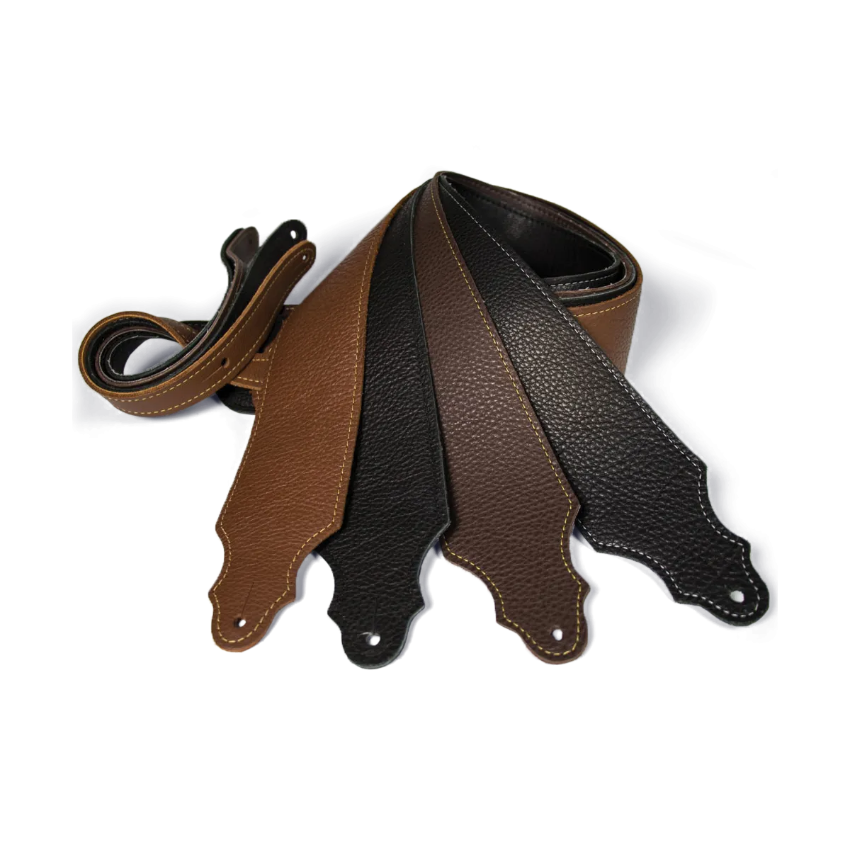 Franklin 2.5 Inch Caramel Purist Leather Strap with Buck Backing
