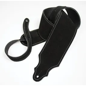 Franklin 3 Inch Black Purist Suede Strap with Buck Backing