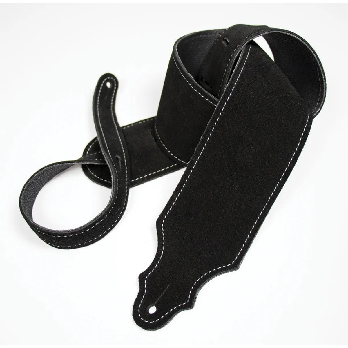 Franklin 3 Inch Black Purist Suede Strap with Buck Backing