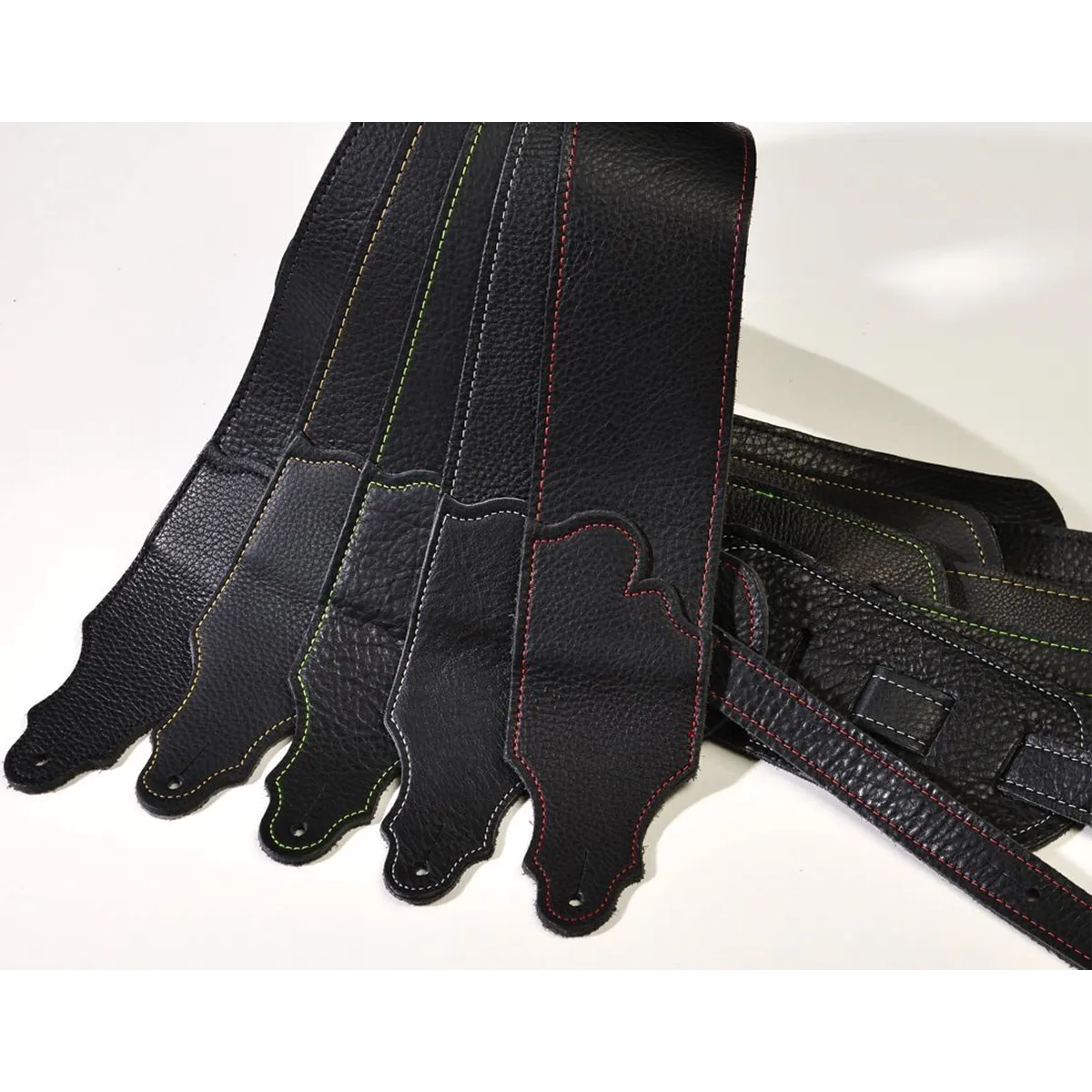 Franklin Original 2.5 Inch Black Glove Leather with Red Stitching