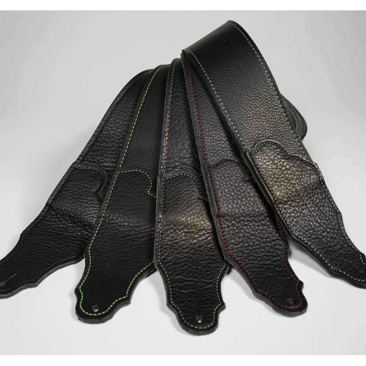 Franklin Original 2.5 Inch Black Glove Leather with Red Stitching