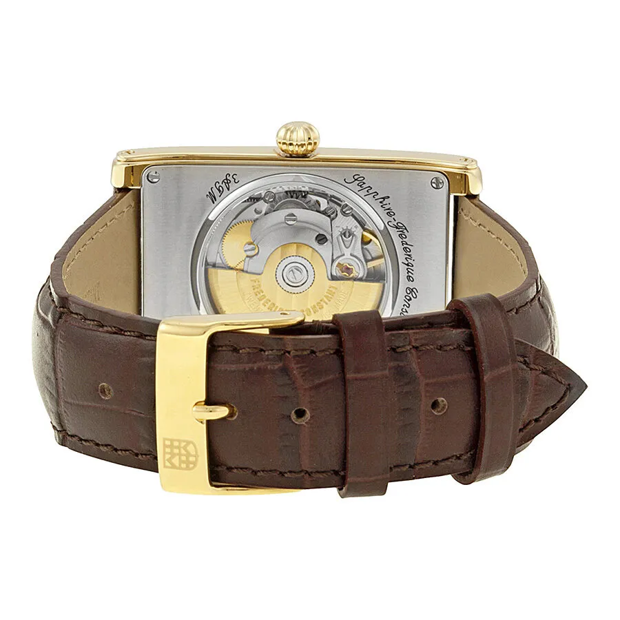 Frederique Constant Carree Automatic Silver Dial Leather Strap Men's Watch 303MC4C25