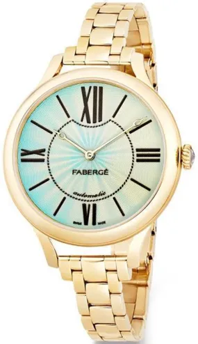 FWatch Flirt 18ct Yellow Gold Turquoise Enamel Dial