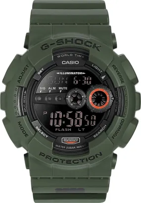 G-Shock Watch Worldtime Alarm Military Green Mens