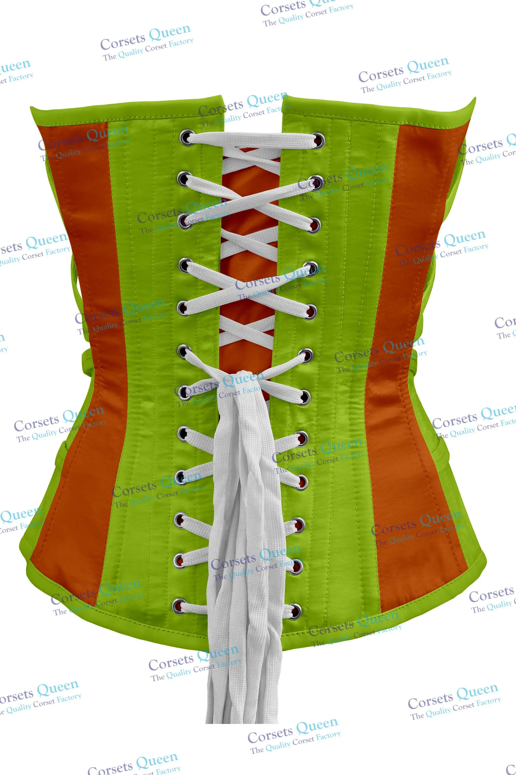 Galina Satin Overbust Corset With Buckles