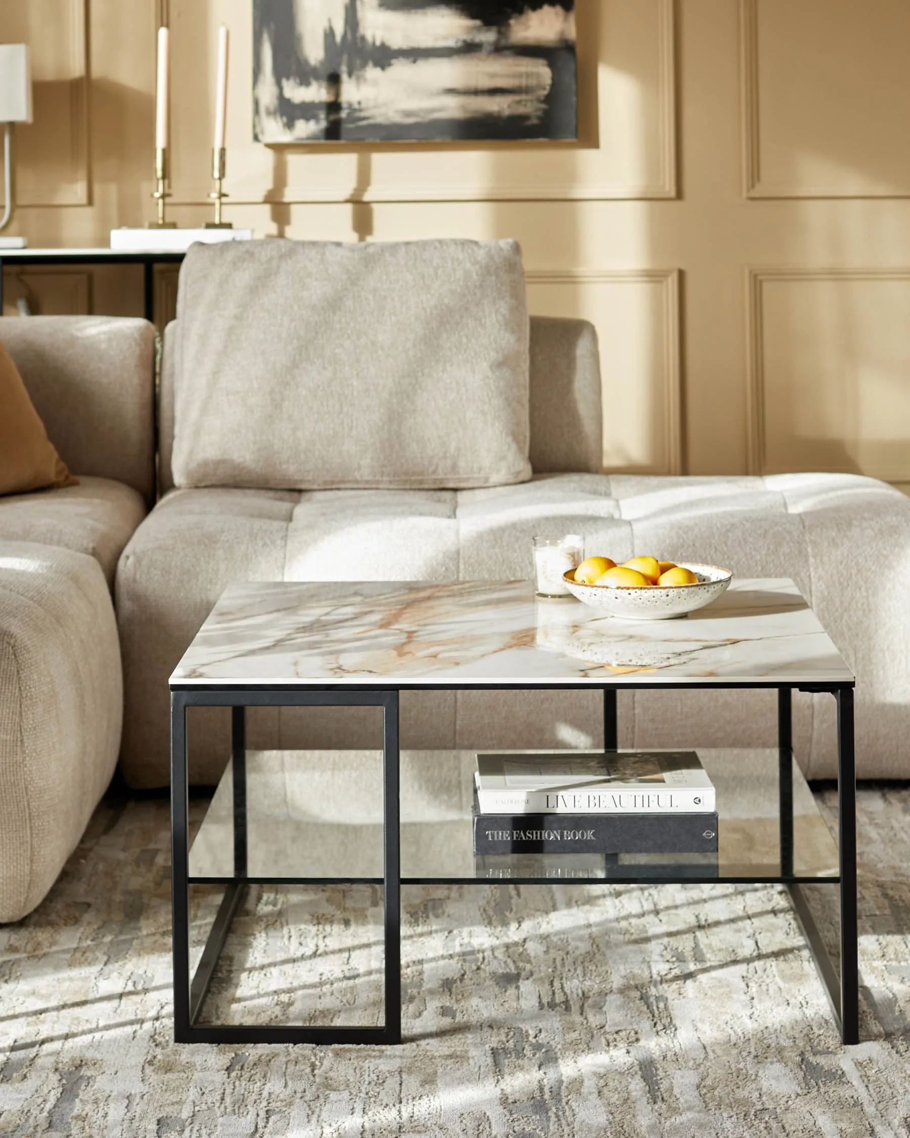 Georgia natural ceramic coffee table
